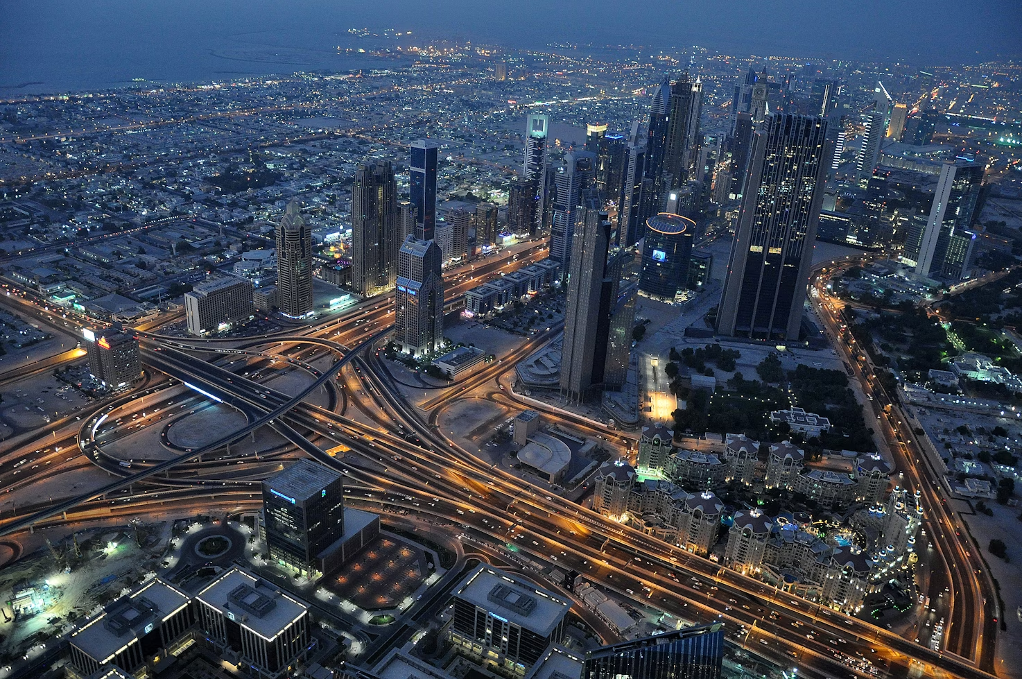 high-angle-photo-of-high-rise-buildings